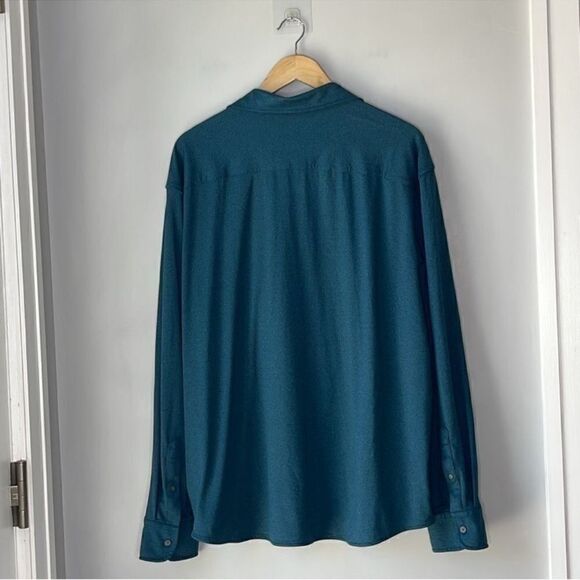 UNTUCKit Performance Button Down Shirt Teal 3XL - Picture 4 of 8